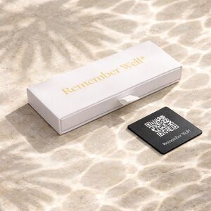 Remember Well Memorial QR Code Plaque – New & Sealed